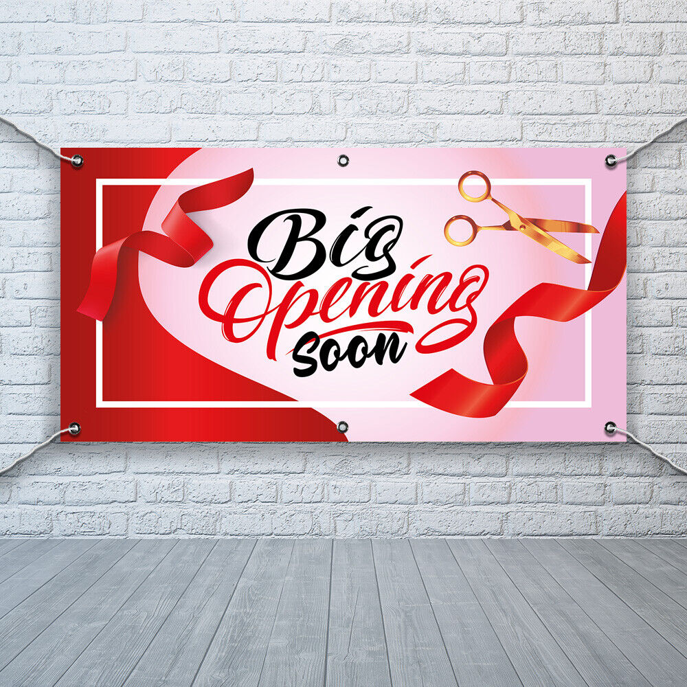 PVC Banner Big Opening Soon Promotional Print Outdoor Waterproof High Quality