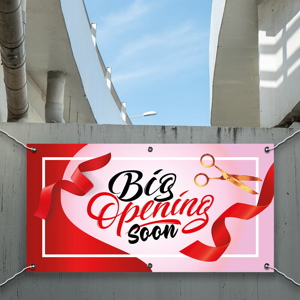 PVC Banner Big Opening Soon Promotional Print Outdoor Waterproof High Quality