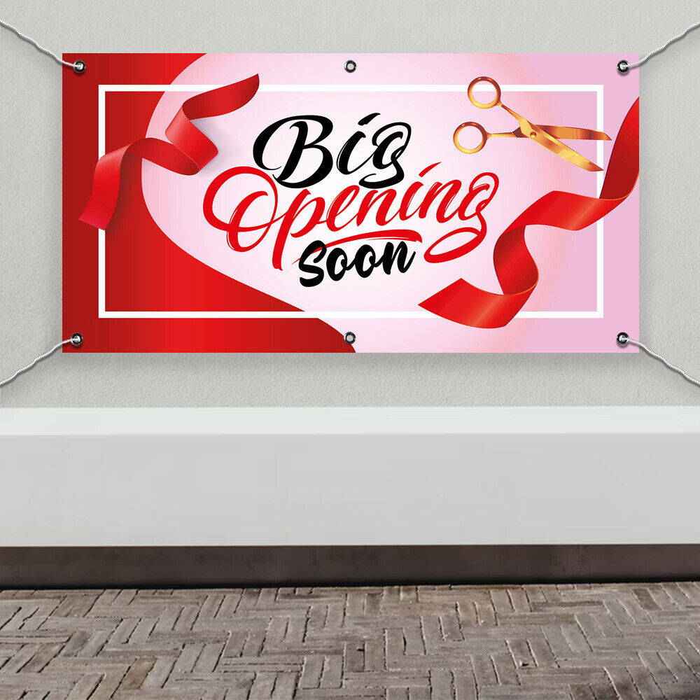 PVC Banner Big Opening Soon Promotional Print Outdoor Waterproof High Quality