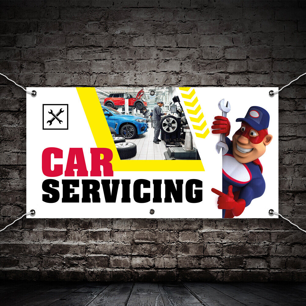 PVC Banner Car Servicing Promotional Print Outdoor Waterproof High Quality