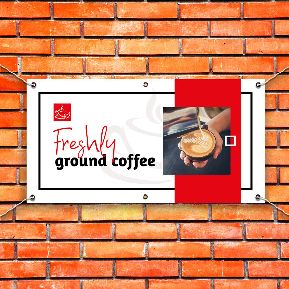 PVC Banner Fresh Coffee Promotional Print Outdoor Waterproof High-Quality