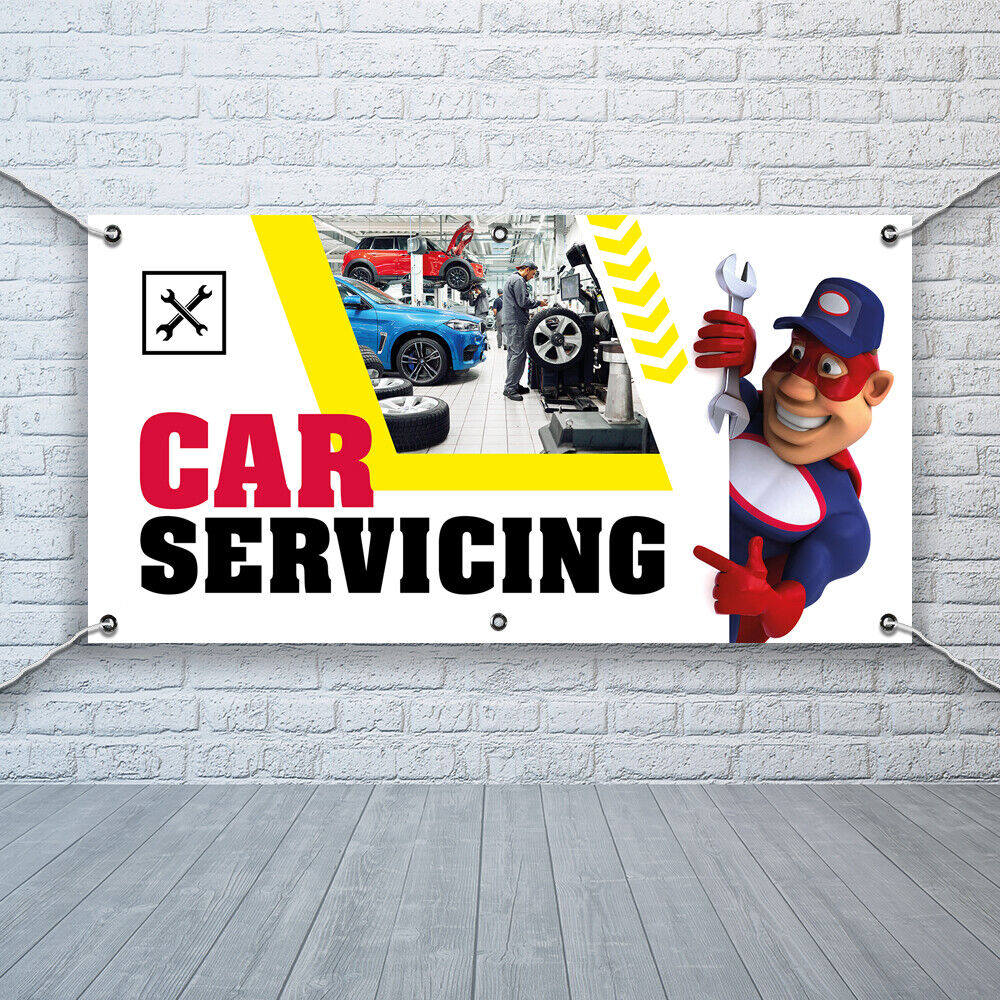 PVC Banner Car Servicing Promotional Print Outdoor Waterproof High Quality