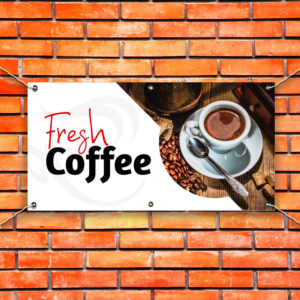 PVC Banner Fresh Coffee Promotional Print Outdoor Waterproof High Quality