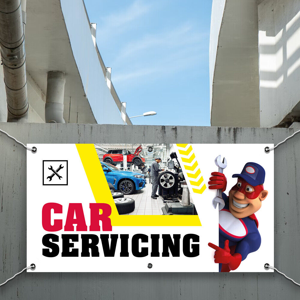 PVC Banner Car Servicing Promotional Print Outdoor Waterproof High Quality