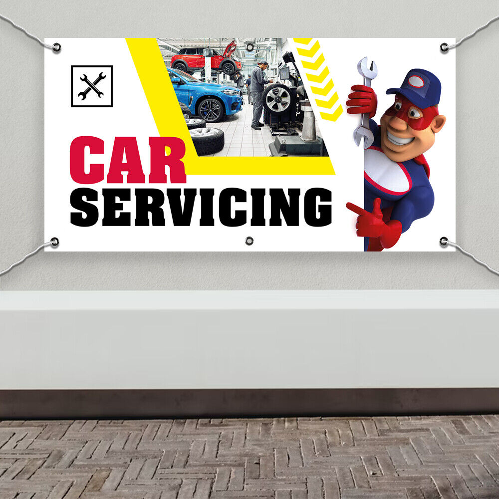 PVC Banner Car Servicing Promotional Print Outdoor Waterproof High Quality