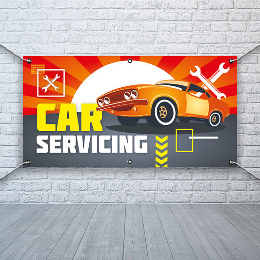 PVC Banner Car Servicing Promotional Print Outdoor Waterproof High Quality