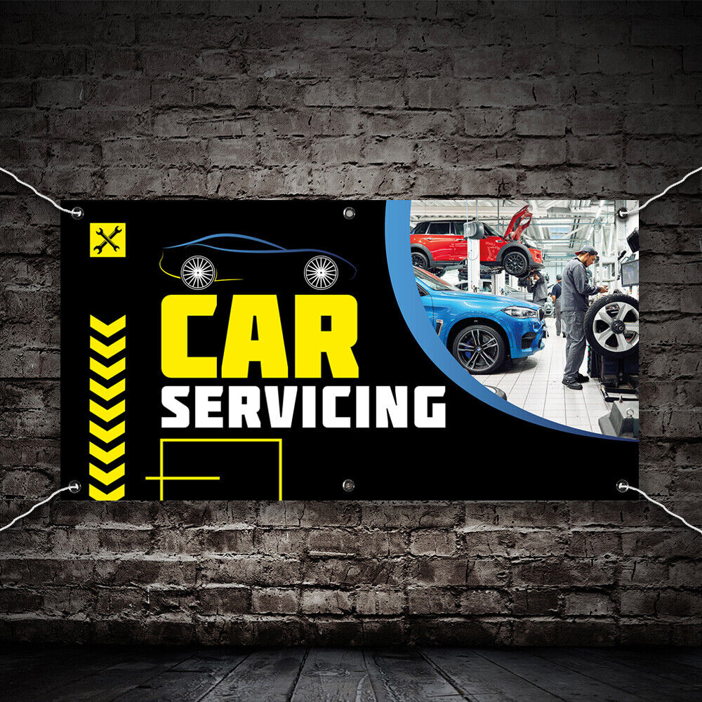 PVC Banner Car Servicing Promotional Print Outdoor Waterproof High Quality