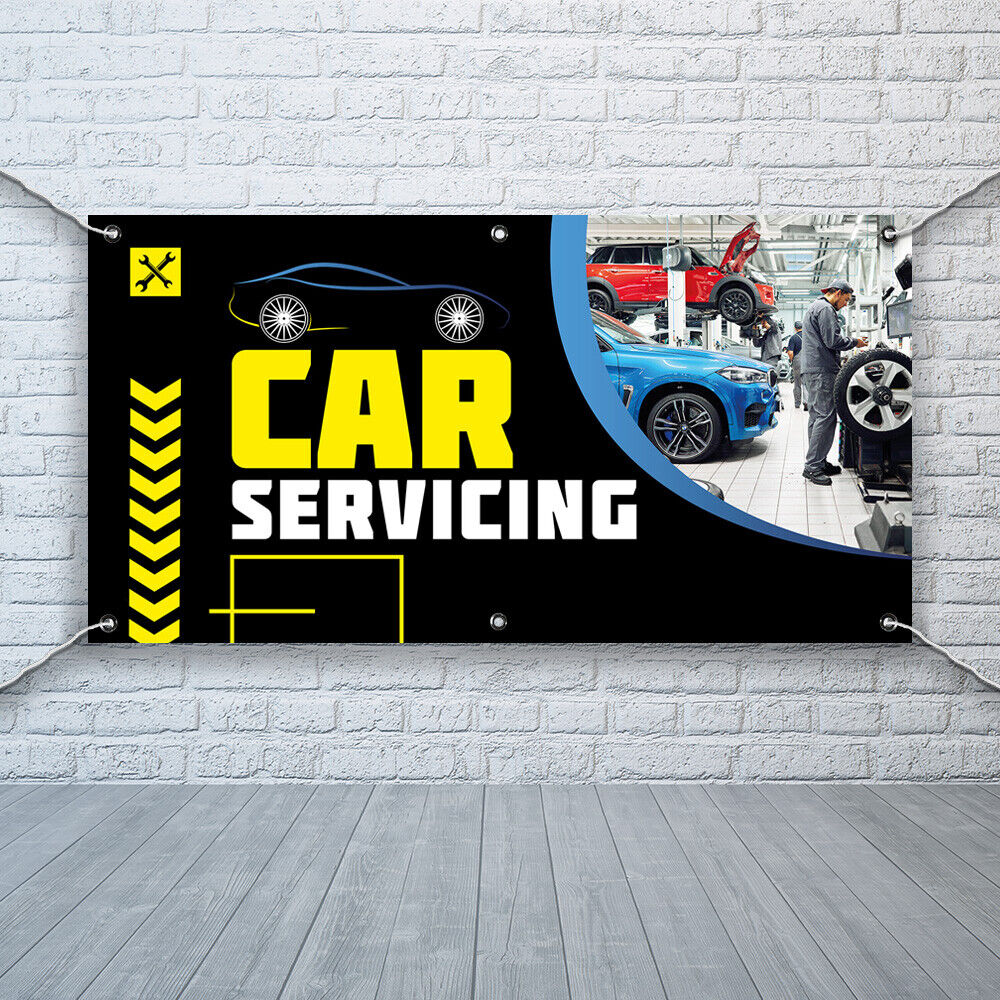 PVC Banner Car Servicing Promotional Print Outdoor Waterproof High Quality