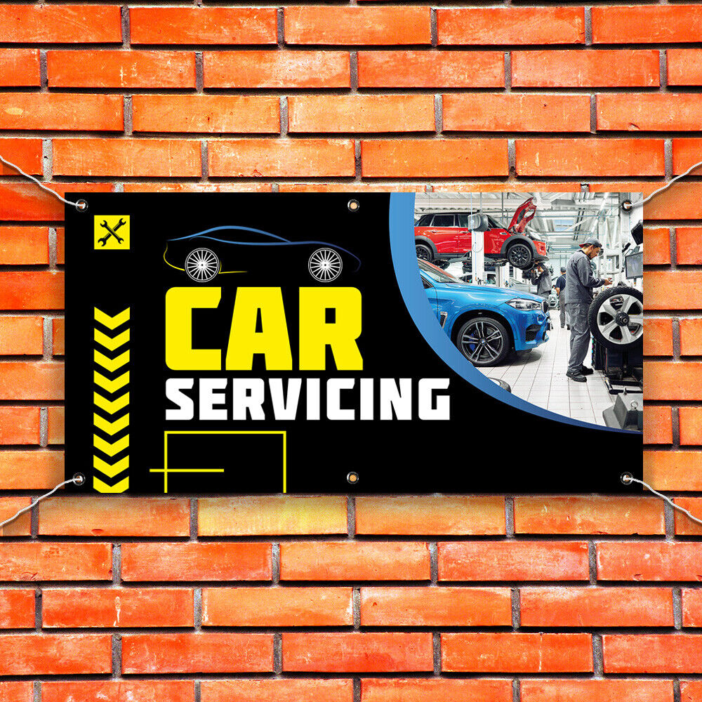 PVC Banner Car Servicing Promotional Print Outdoor Waterproof High Quality