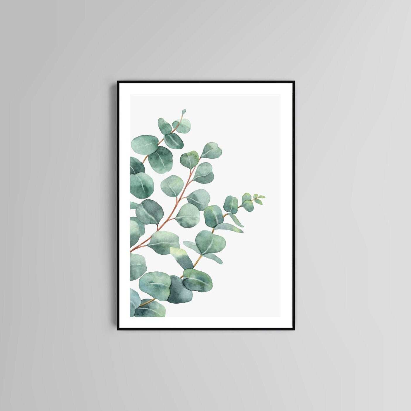 Eucalyptus poster print home wall art decor botanical watercolour