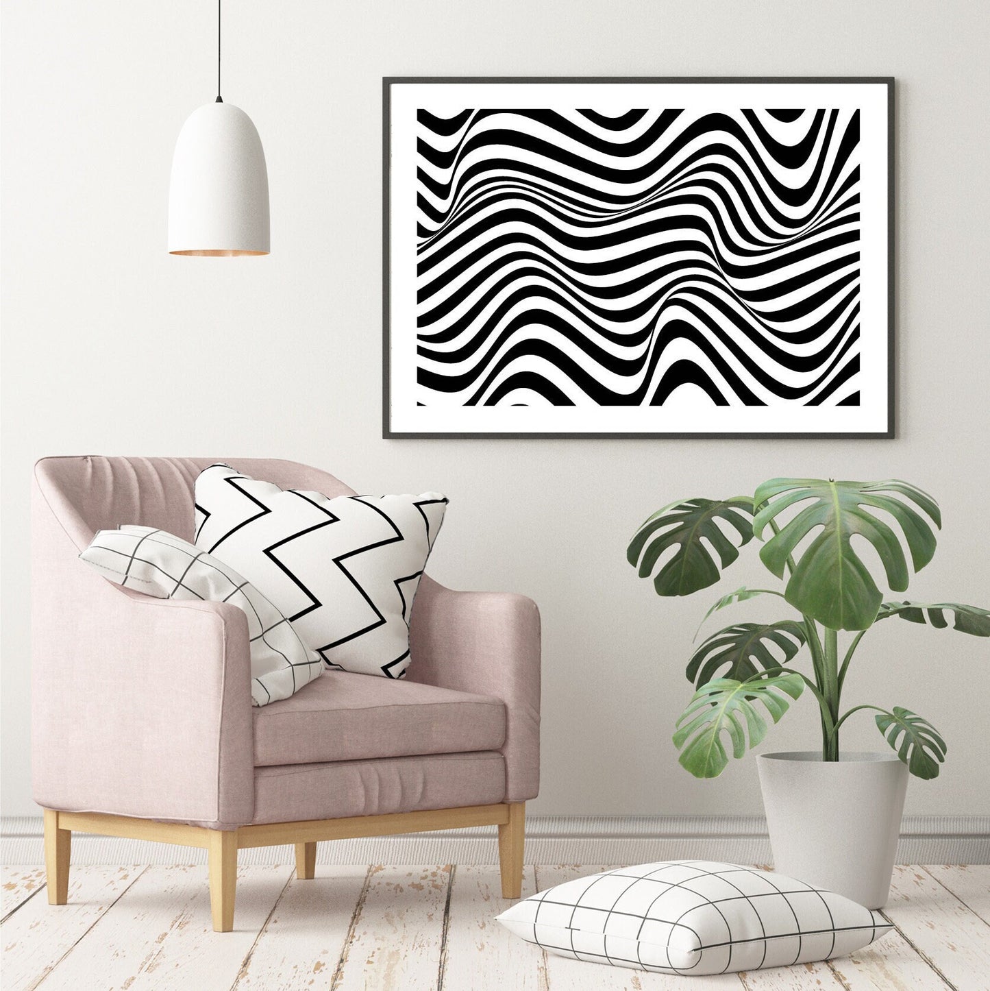 Abstract Poster Print home wall art decor lines design decoration