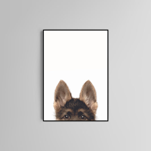 German Shepherd Poster print home wall art decor puppy funny poster