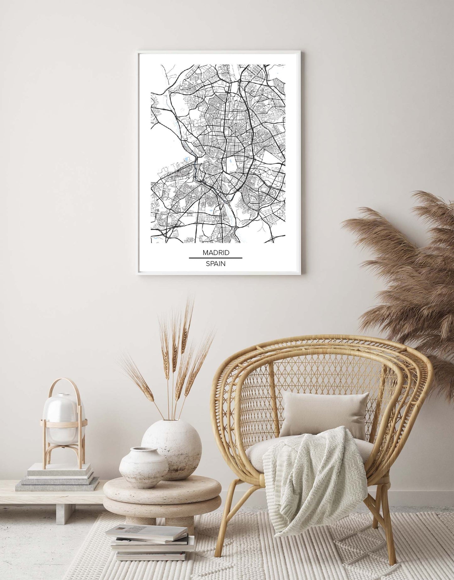 Madrid Map poster print home wall art decor modern city map Spain