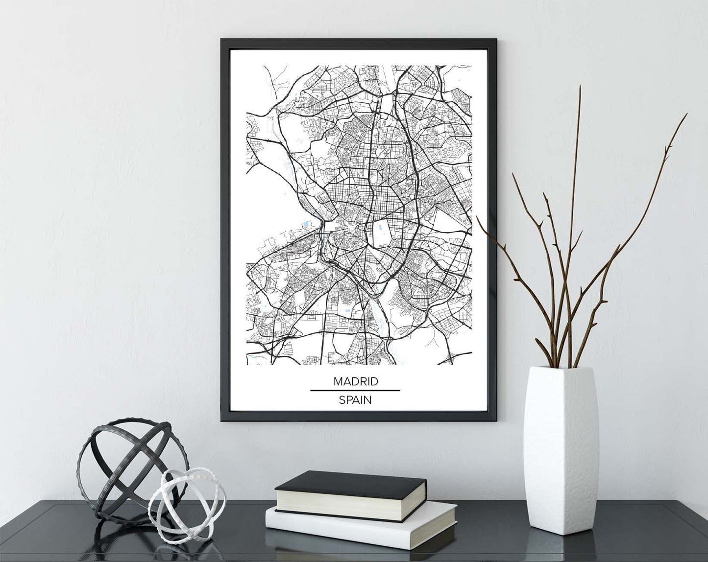 Madrid Map poster print home wall art decor modern city map Spain