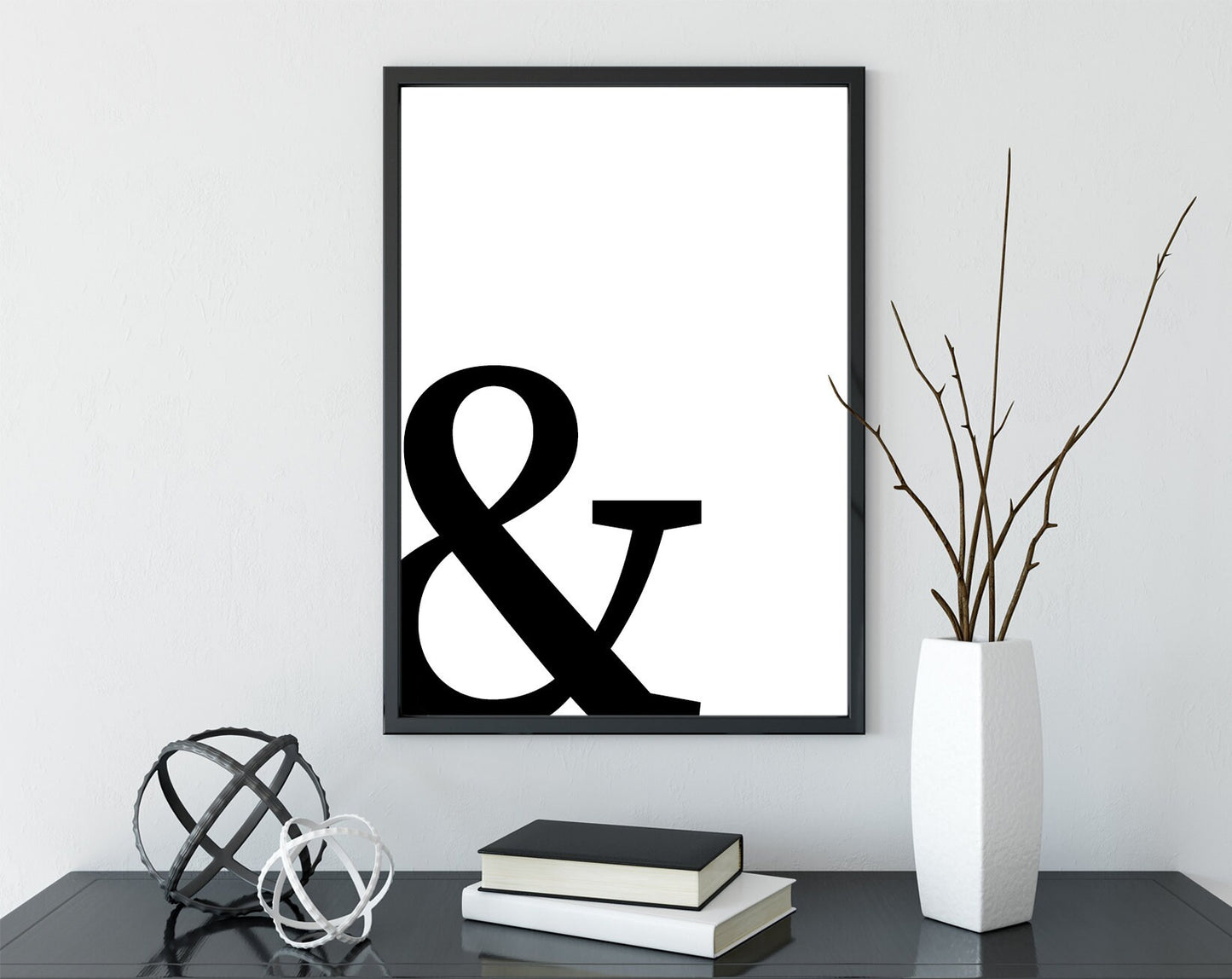 Typography poster print home wall art decor modern minimalist typography letter