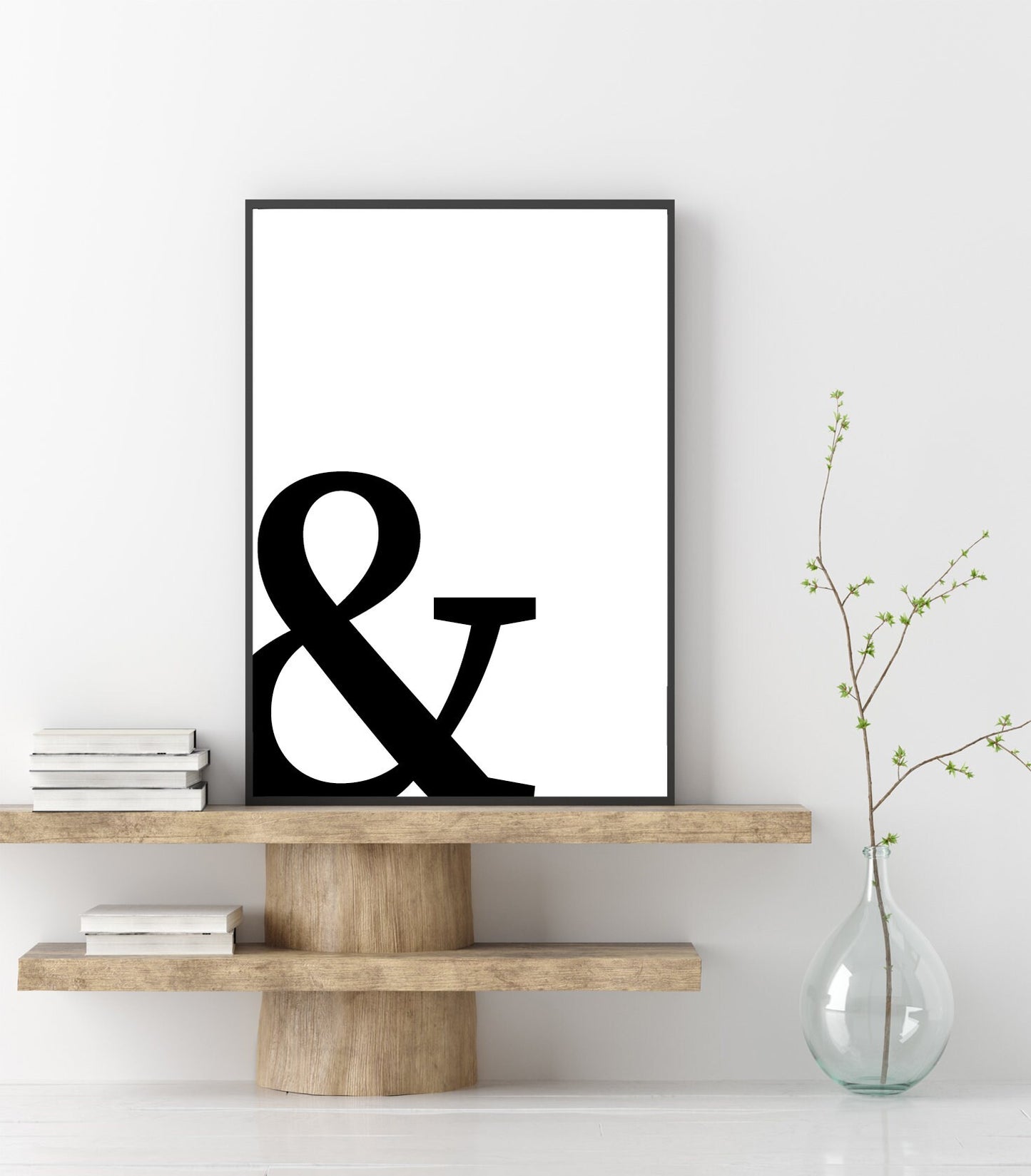 Typography poster print home wall art decor modern minimalist typography letter