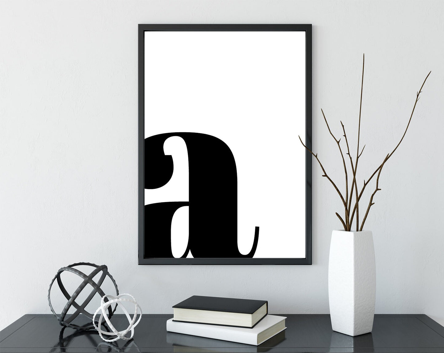 Letter A poster print home wall art decor letter modern minimalistic design