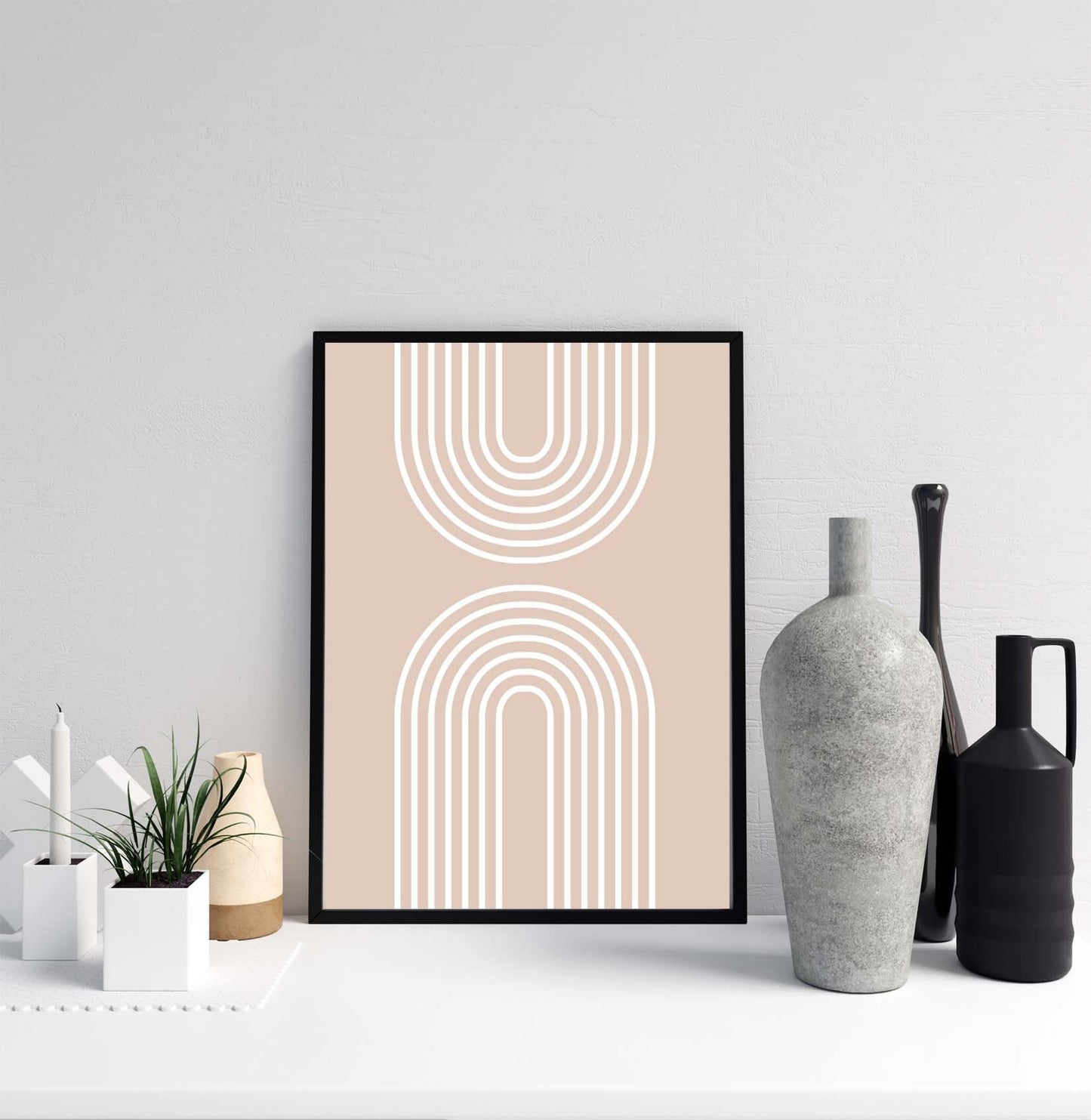 Abstract Poster Home decor Boho style lines  poster Wall Art Modern Print Eco