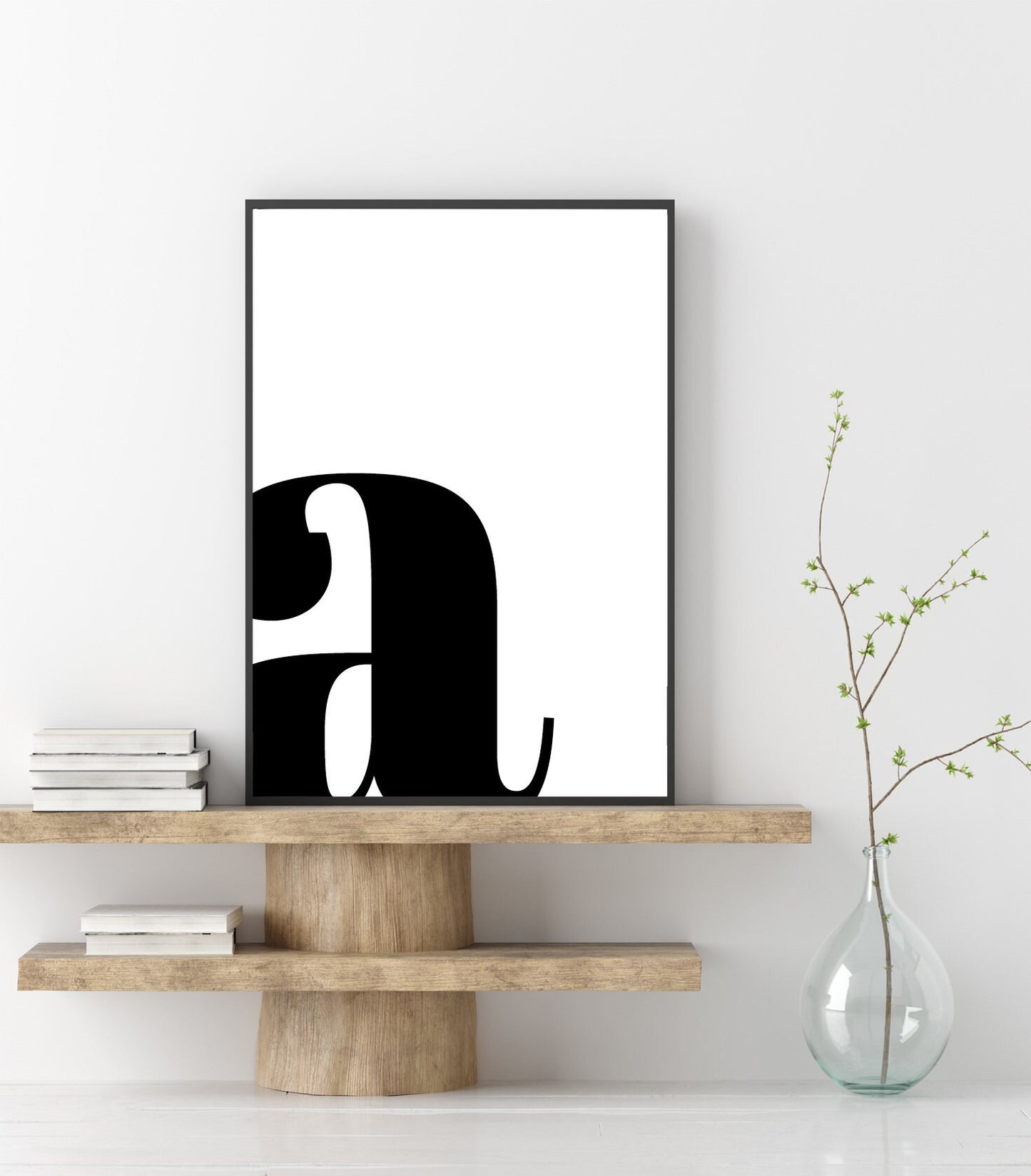 Letter A poster print home wall art decor letter modern minimalistic design