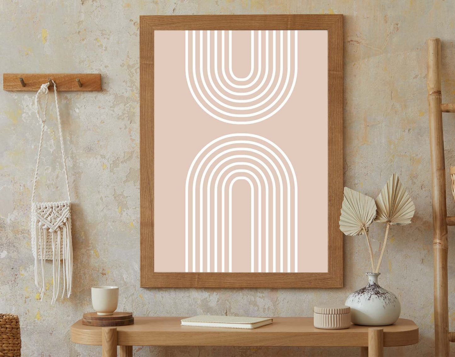 Abstract Poster Home decor Boho style lines  poster Wall Art Modern Print Eco