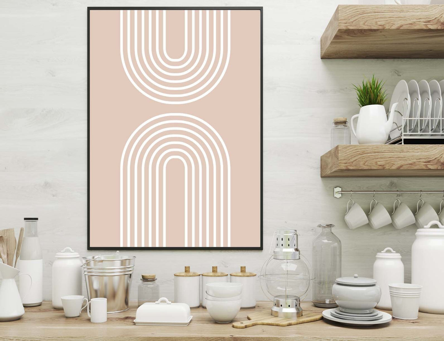 Abstract Poster Home decor Boho style lines  poster Wall Art Modern Print Eco