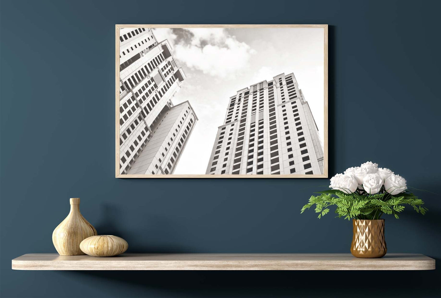 Skyscrapers poster print home wall art decor architectural modern simple design