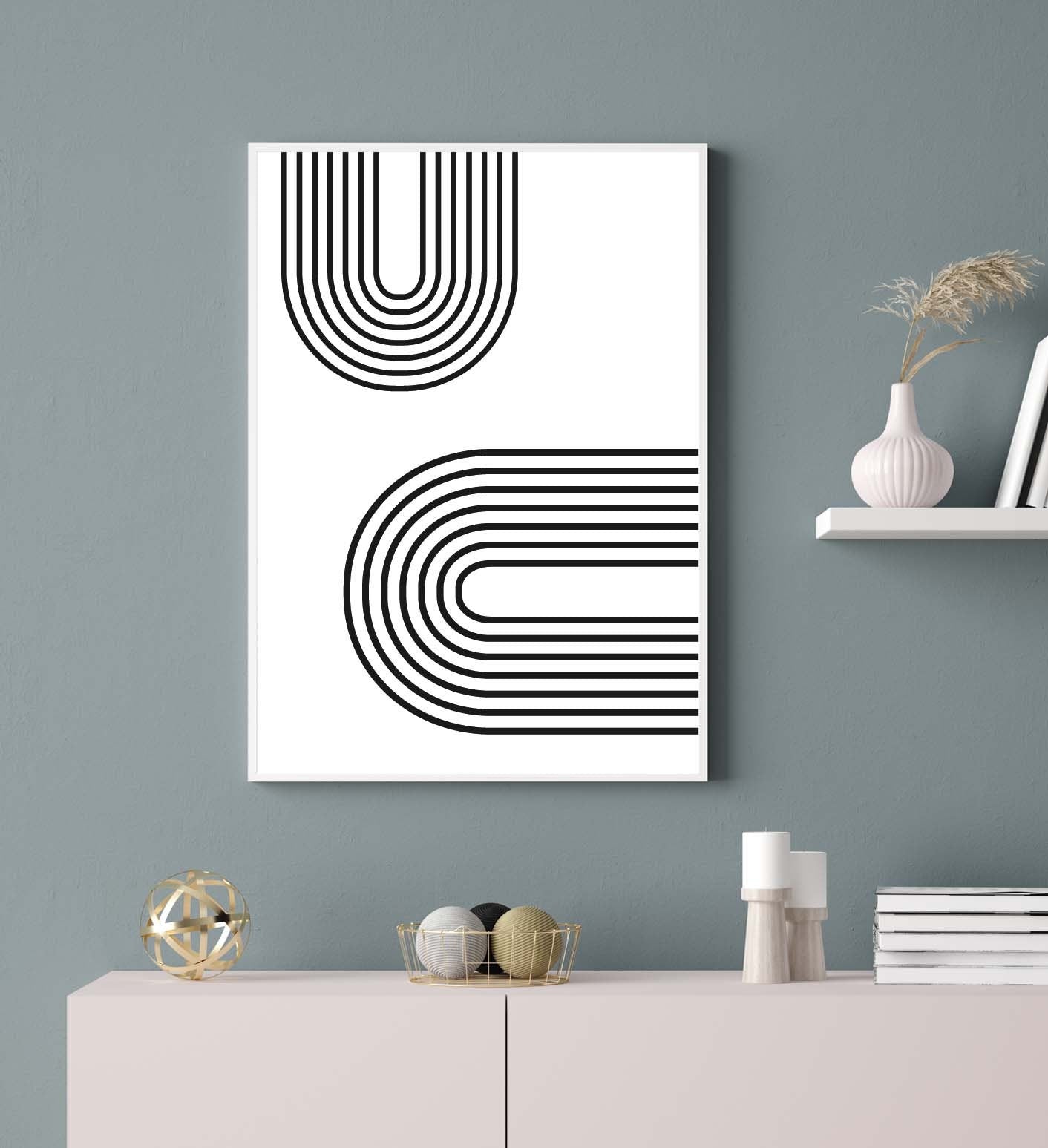 Abstract Poster poster print Home decor Lines  poster Wall Art Modern Print Eco Prints