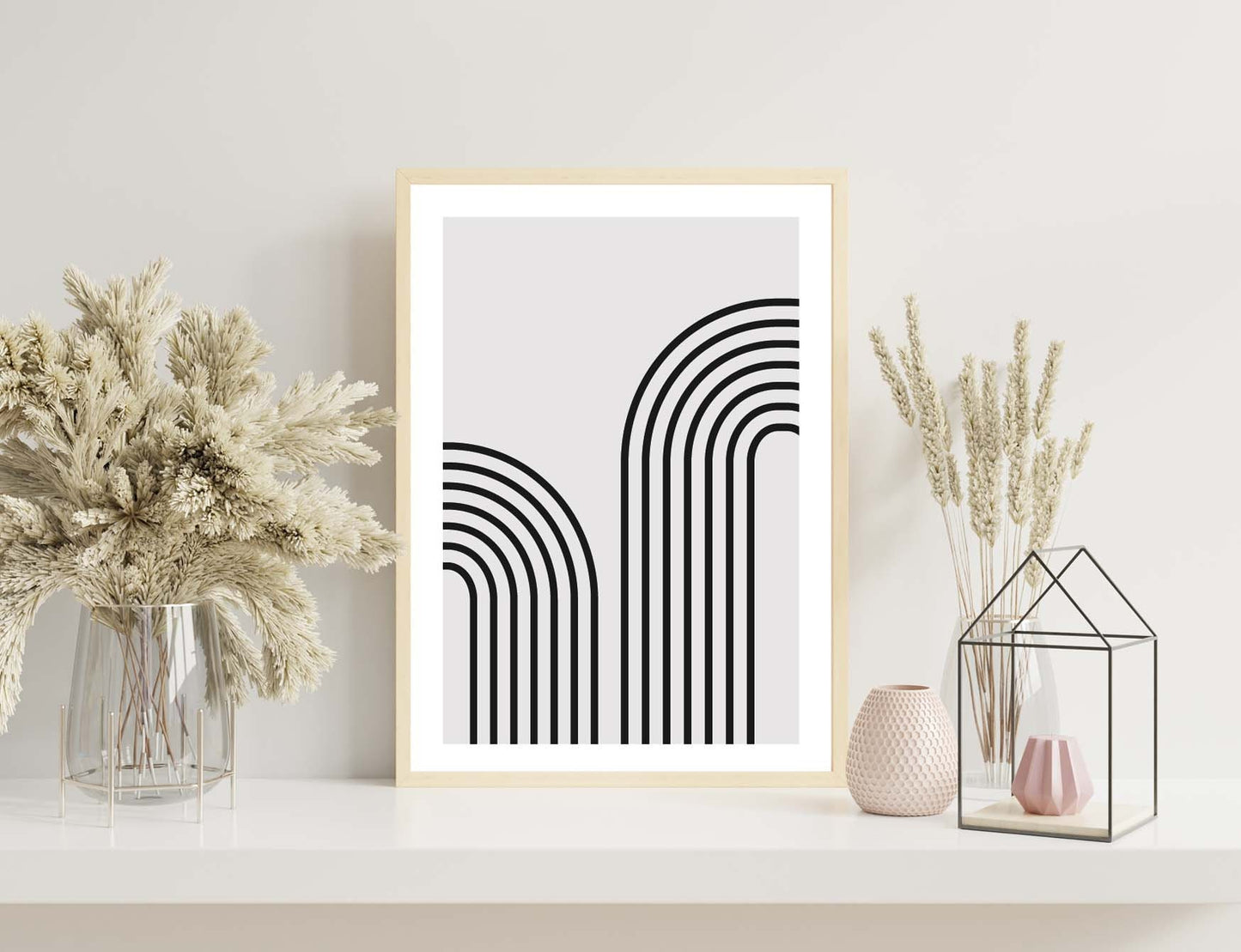 Black Lines Abstract Poster Home decor lines  poster Wall Art Modern Print modern decor graphic shapes print gift ideas