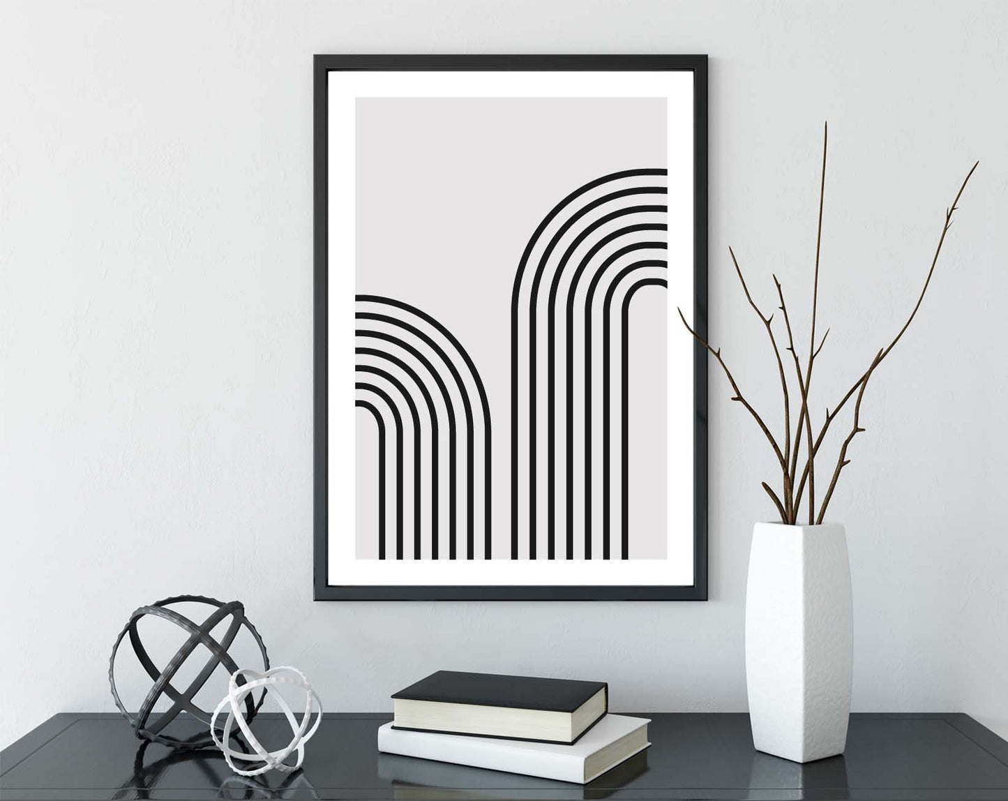 Black Lines Abstract Poster Home decor lines  poster Wall Art Modern Print modern decor graphic shapes print gift ideas