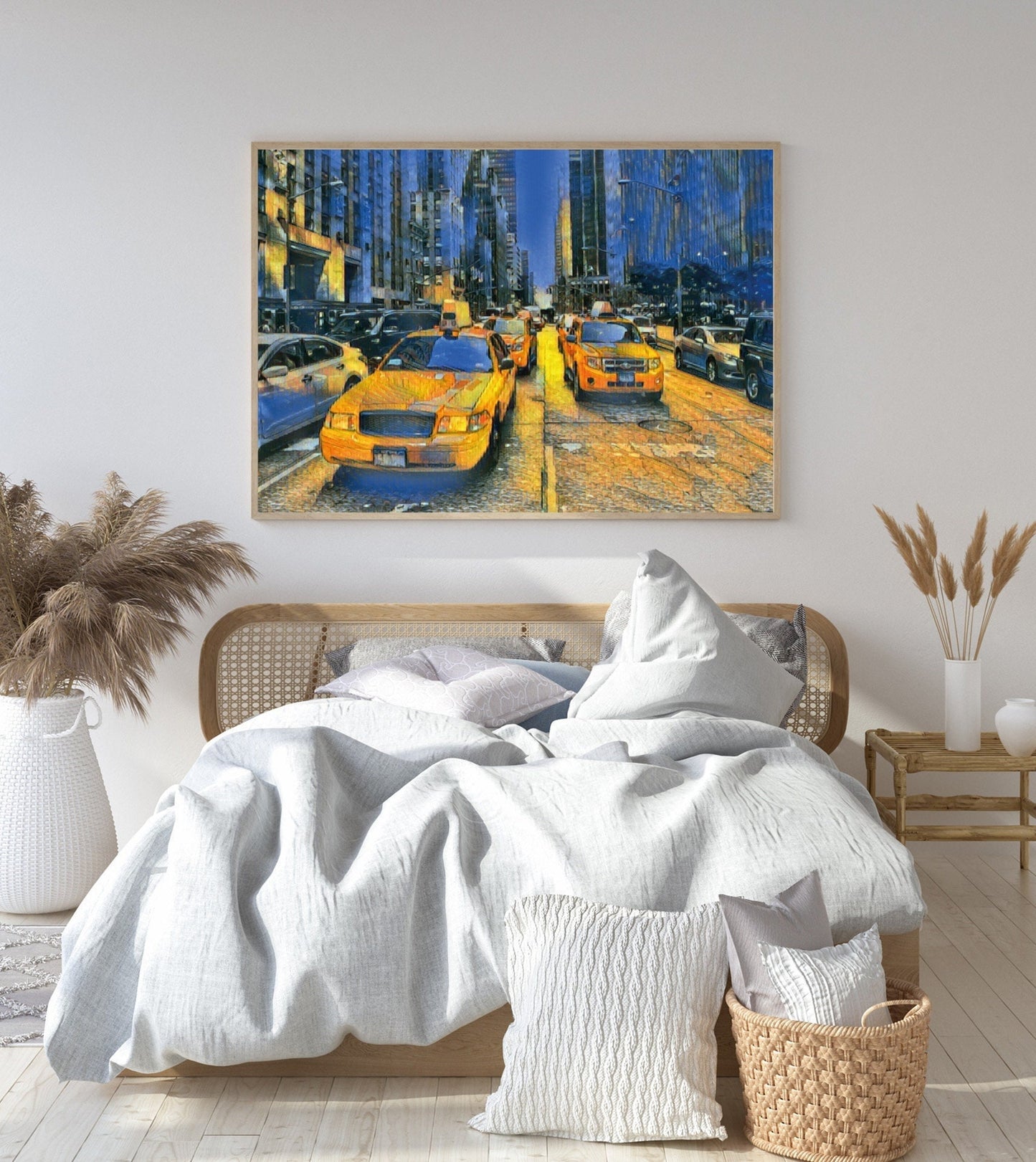 New York  poster print home wall art decor modern yellow New York City