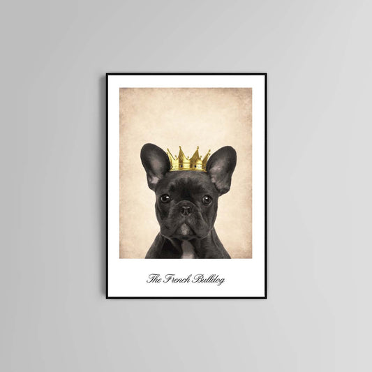 French Bulldog poster print home wall art decor modern animal design