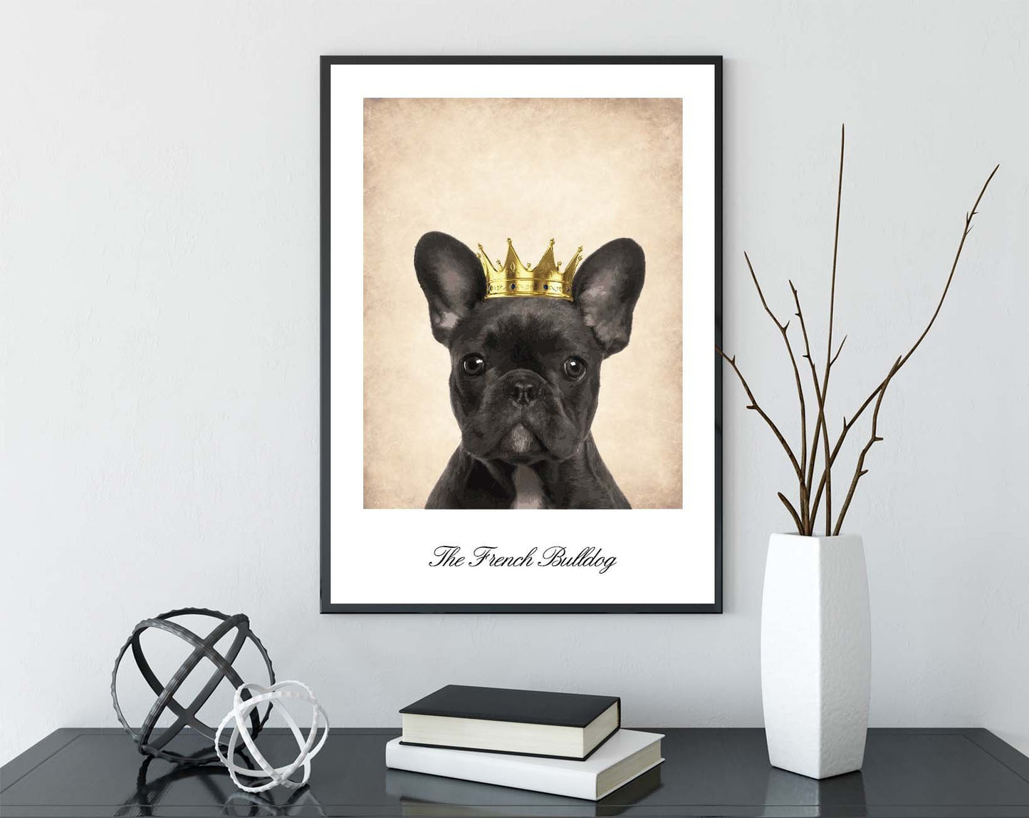 French Bulldog poster print home wall art decor modern animal design