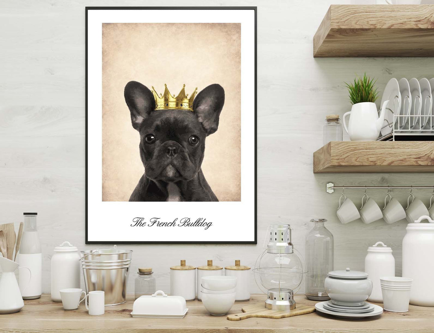 French Bulldog poster print home wall art decor modern animal design