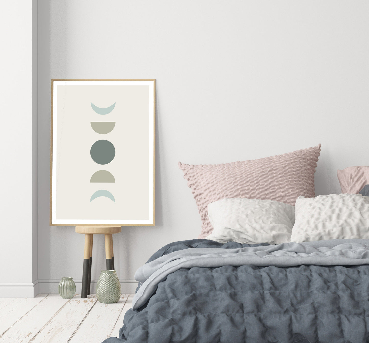 Moon phase poster print Abstract print Eco Print Moon Print Boho  Poster Wall Arts Modern Print Home Gift ideas Interior Dorm decor