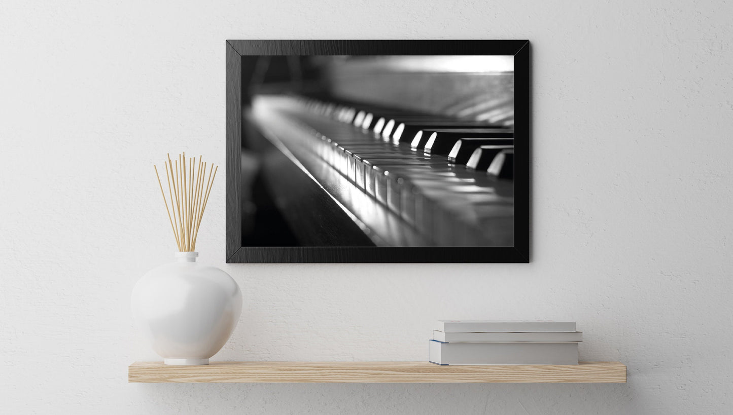 Piano Keys Poster print home wall art decor elegant piano design