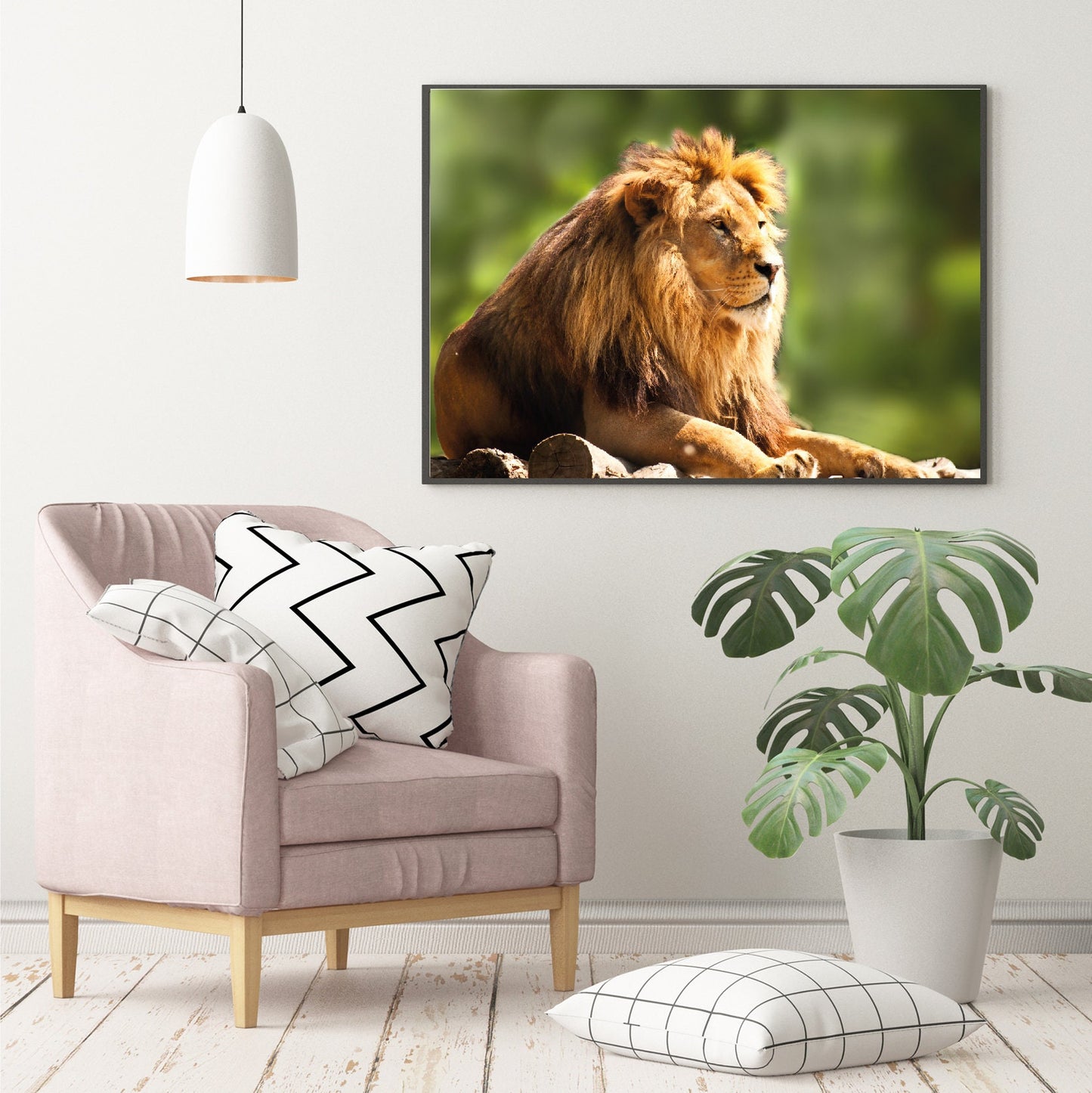 Lion  Poster Print Wild Animal Big Cat Home Décor Eco Prints