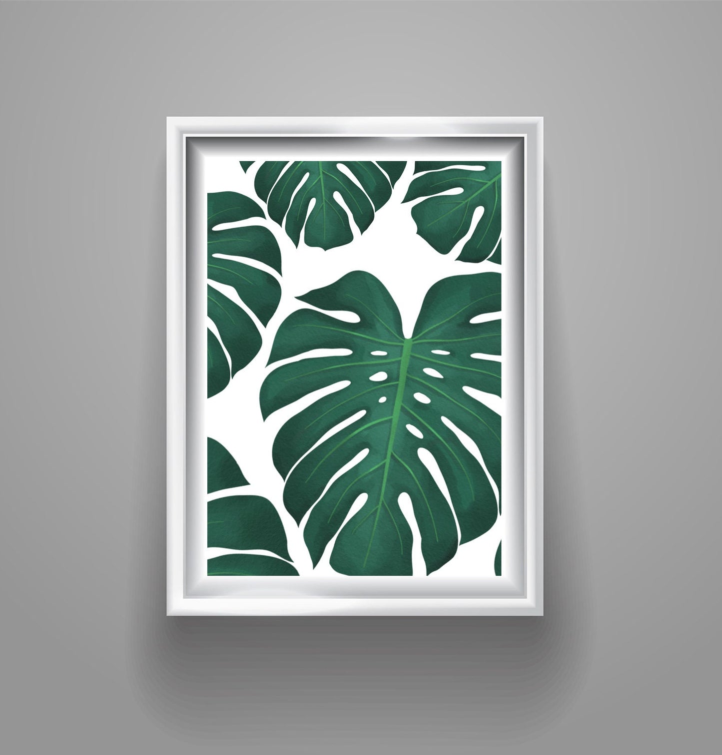 Monstera Leaves Print, Tropical, Botanical, Nature, Home Decor, Dorm, Gift ideas,