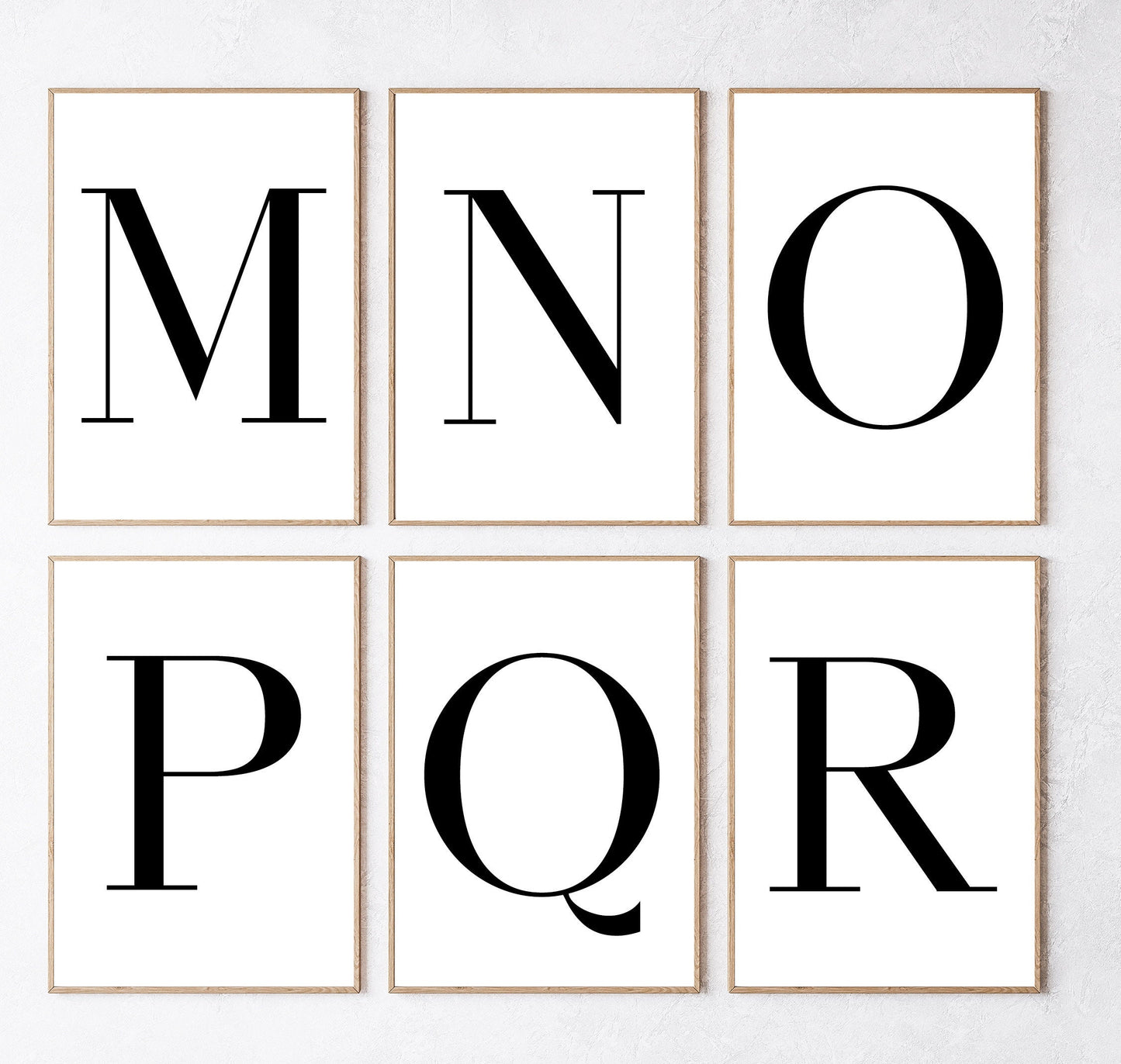 Typography poster print home wall art decor modern wedding letters