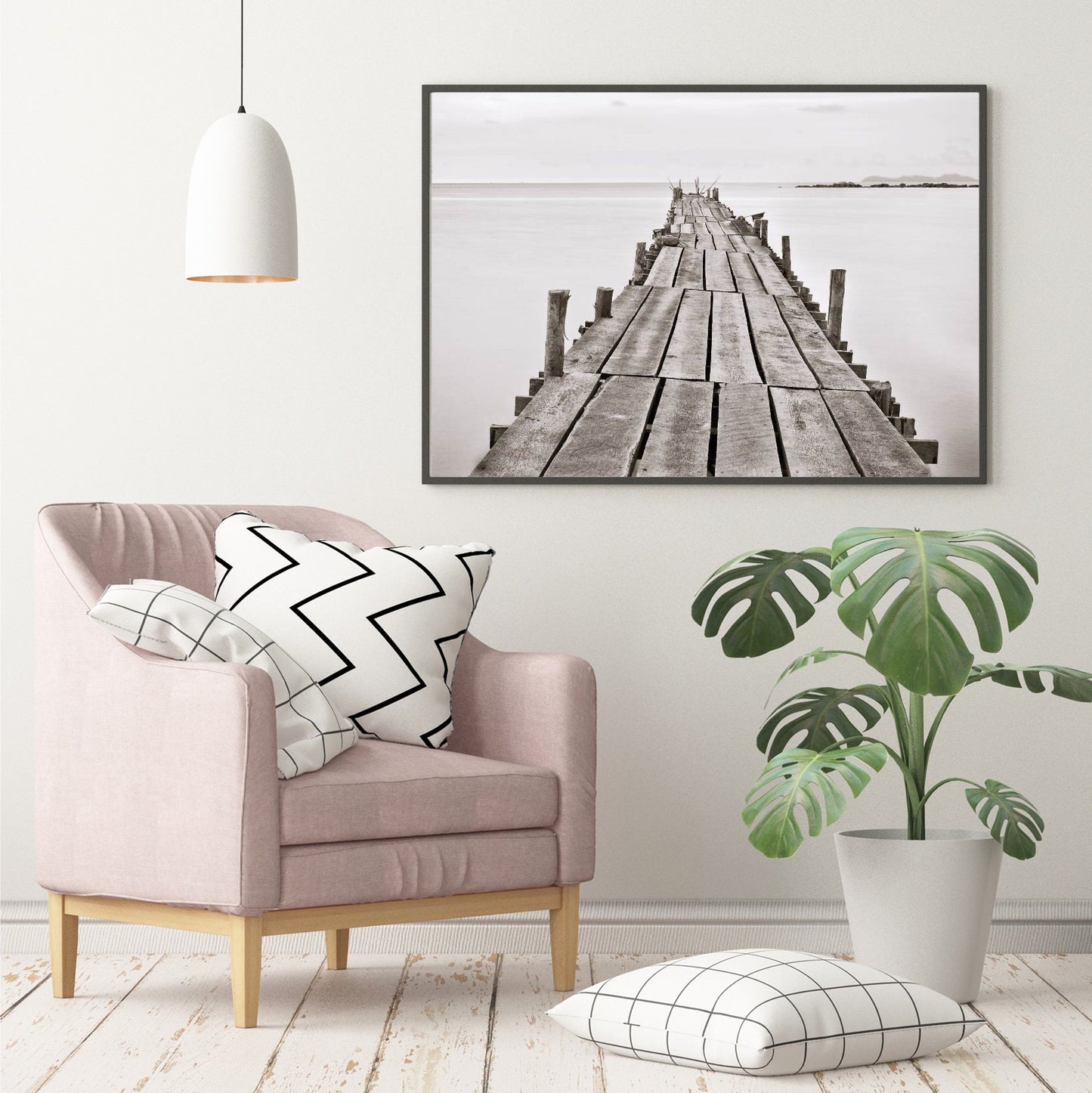 Wooden Bridge poster print home wall art decor modern home decor