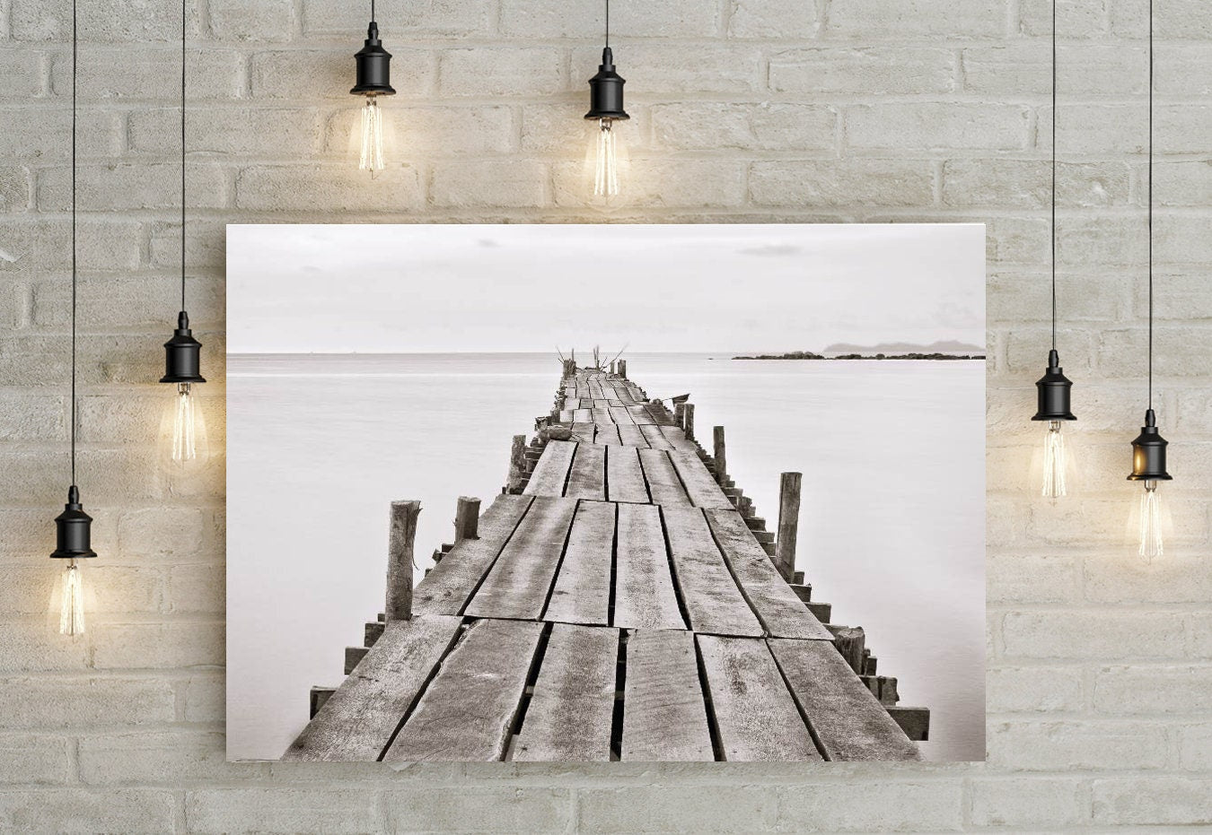 Wooden Bridge poster print home wall art decor modern home decor