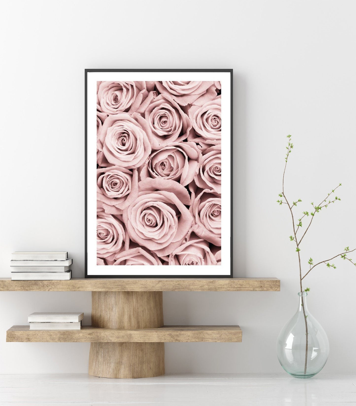 Roses Pattern poster print home wall art decor flowers modern design