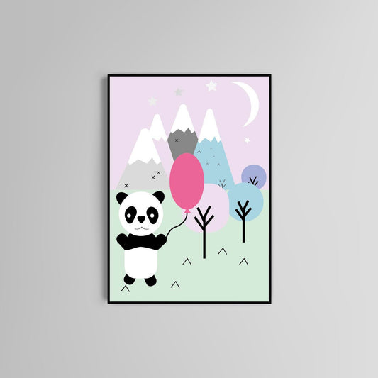 Panda Poster home wall art decor modern animal print