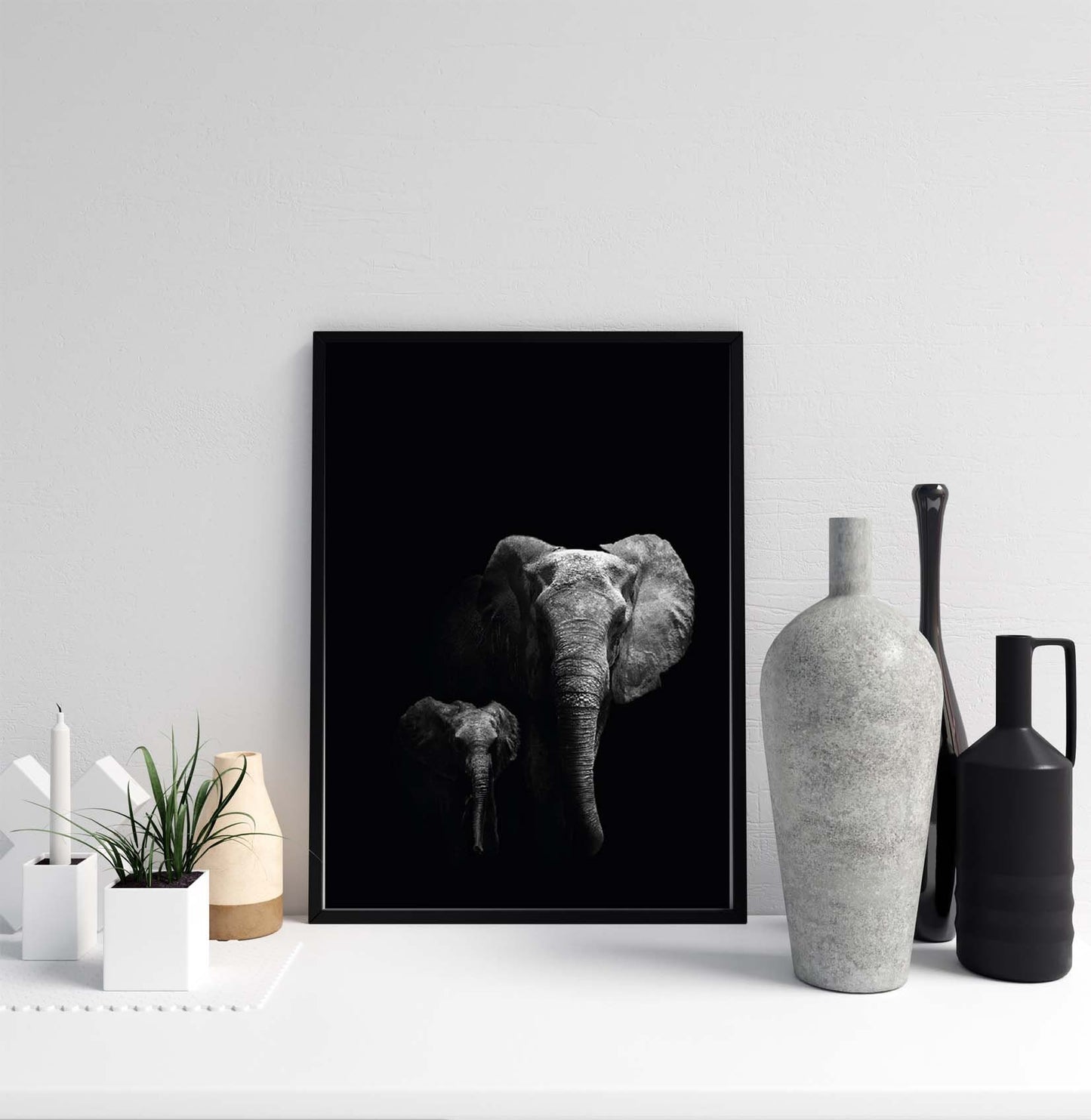 Elephant Print poster print Wall Art Gift Ideas Wild Animals Poster Home Decor