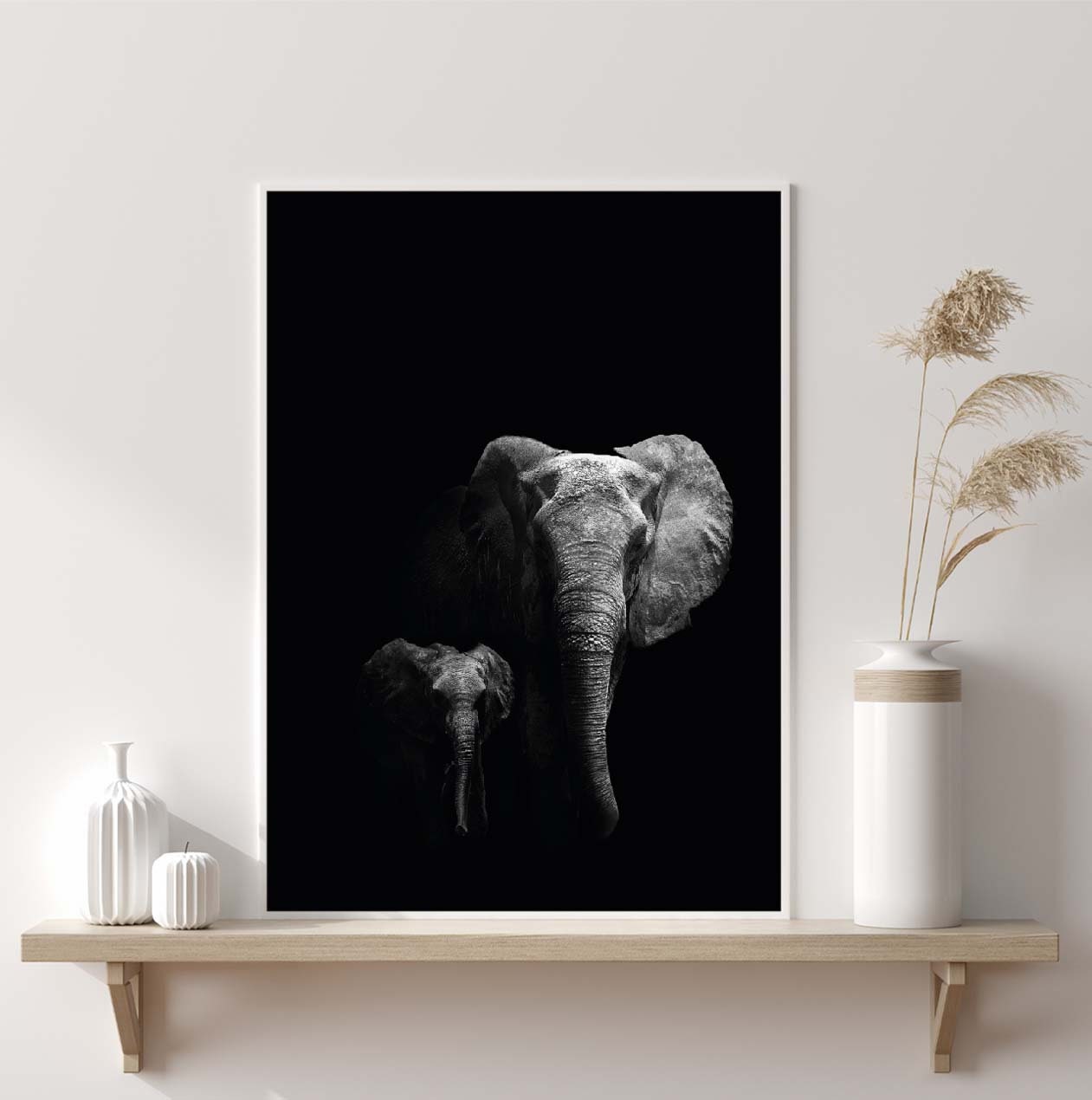 Elephant Print poster print Wall Art Gift Ideas Wild Animals Poster Home Decor