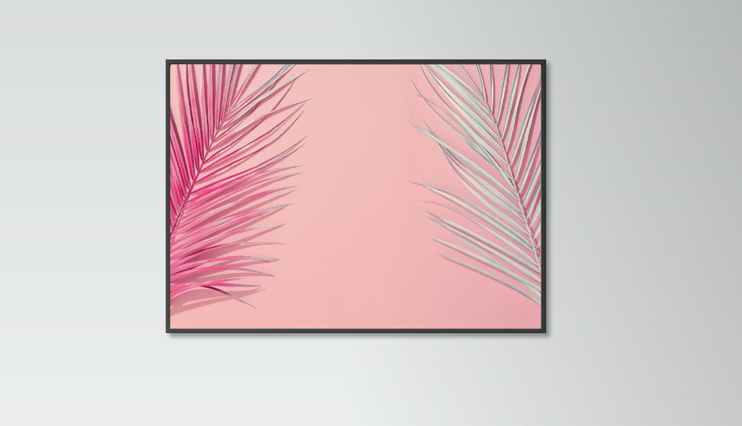 Palm print Pink Tropical Poster Tropical Home Decor Wall Art Print Poster Eco Prints Livingroom Bedroom Accessories Gift ideas