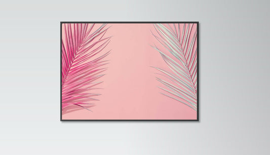 Palm print Pink Tropical Poster Tropical Home Decor Wall Art Print Poster Eco Prints Livingroom Bedroom Accessories Gift ideas