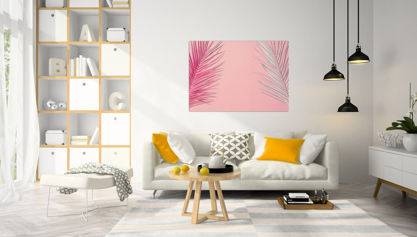 Palm print Pink Tropical Poster Tropical Home Decor Wall Art Print Poster Eco Prints Livingroom Bedroom Accessories Gift ideas