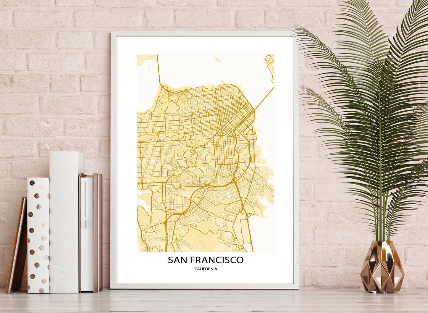 San Francisco Map Print poster print Home Decor Office Decor  Wall Art Poster Printing