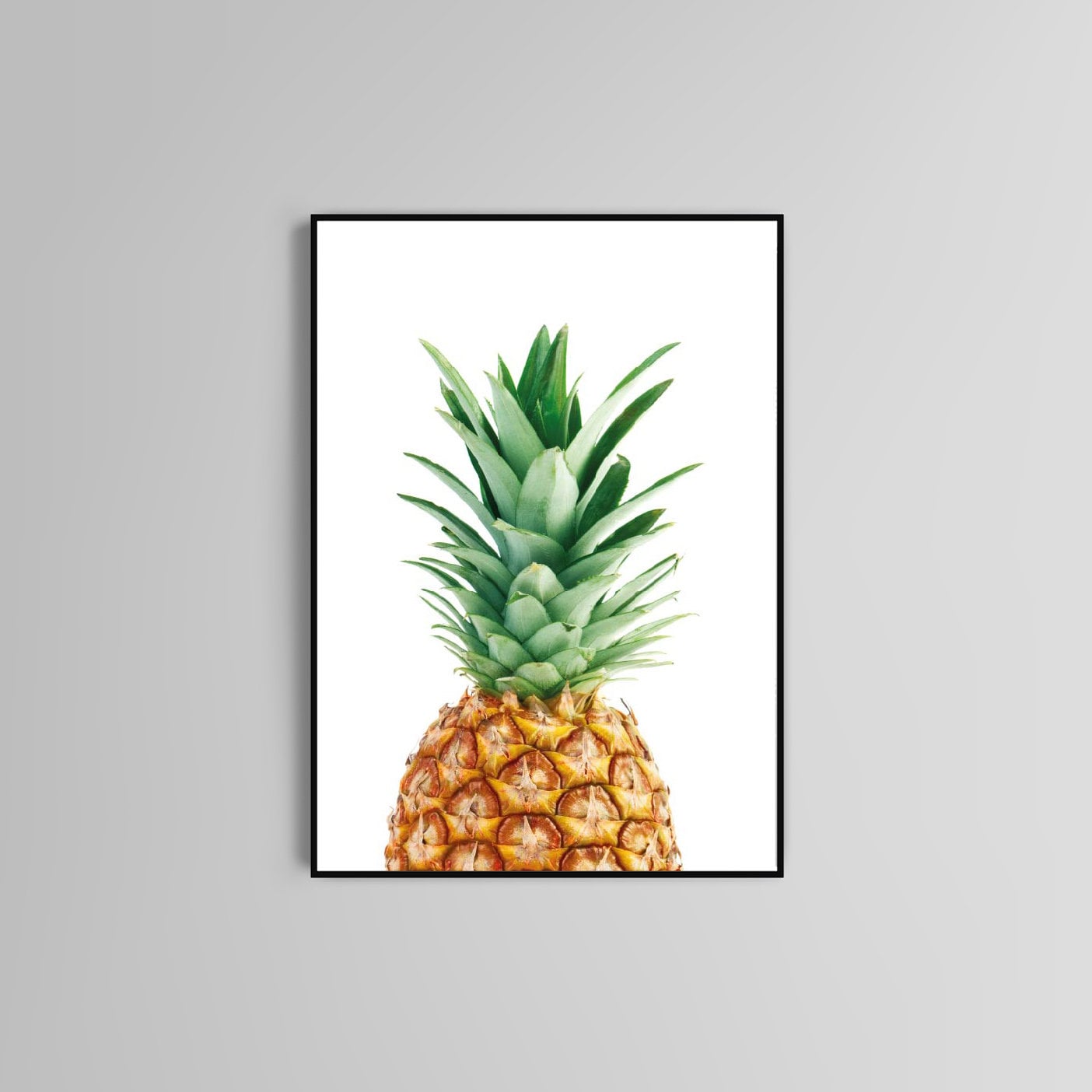 Pineapple poster print home wall art decor fruit
