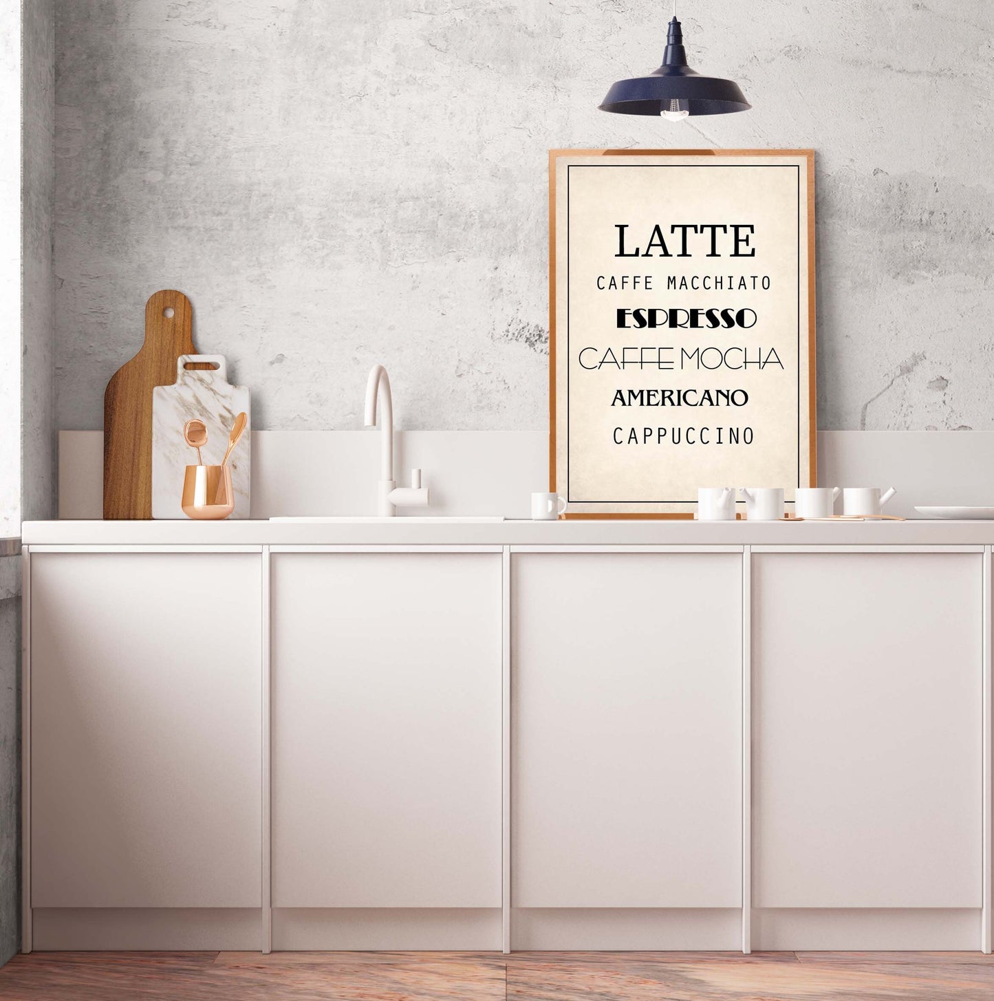 Coffee poster print Typography home wall art decor cafe poster